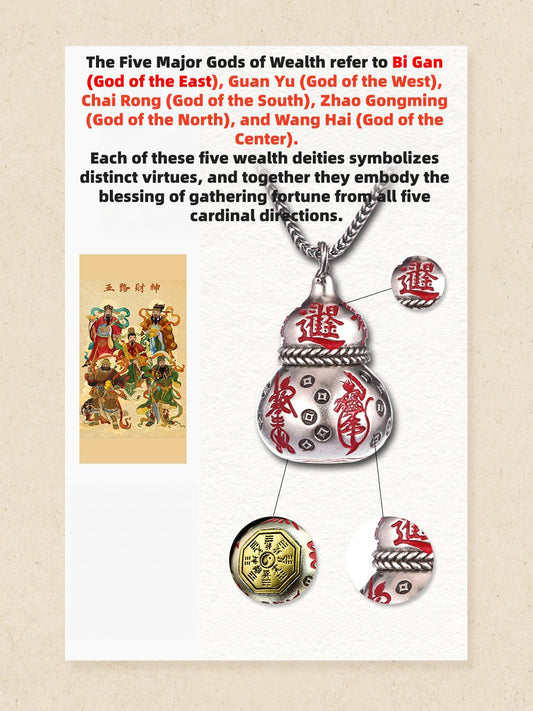 The Sacred Abundance Vessel · Silver Wu Lou Talisman